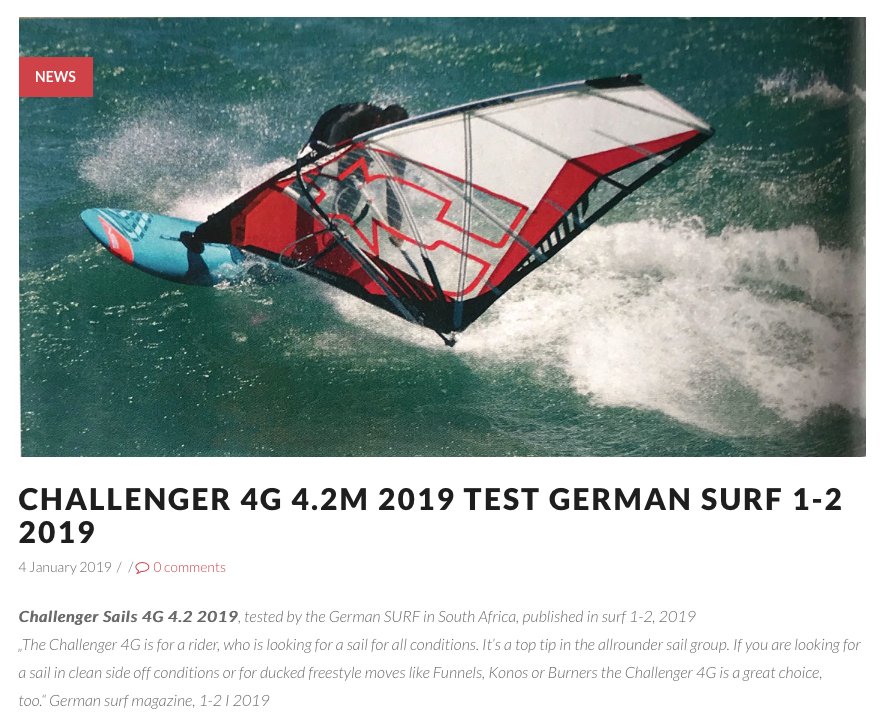 It seems that I am riding with great sails: The 4G is for a rider, who is looking for a sail for all conditions. It’s a top tip in the allrounder sail group. #test #continentseven #wave #freestyle #windsurfing #challengersails2019 #4G challengersails.com/en/challenger-…