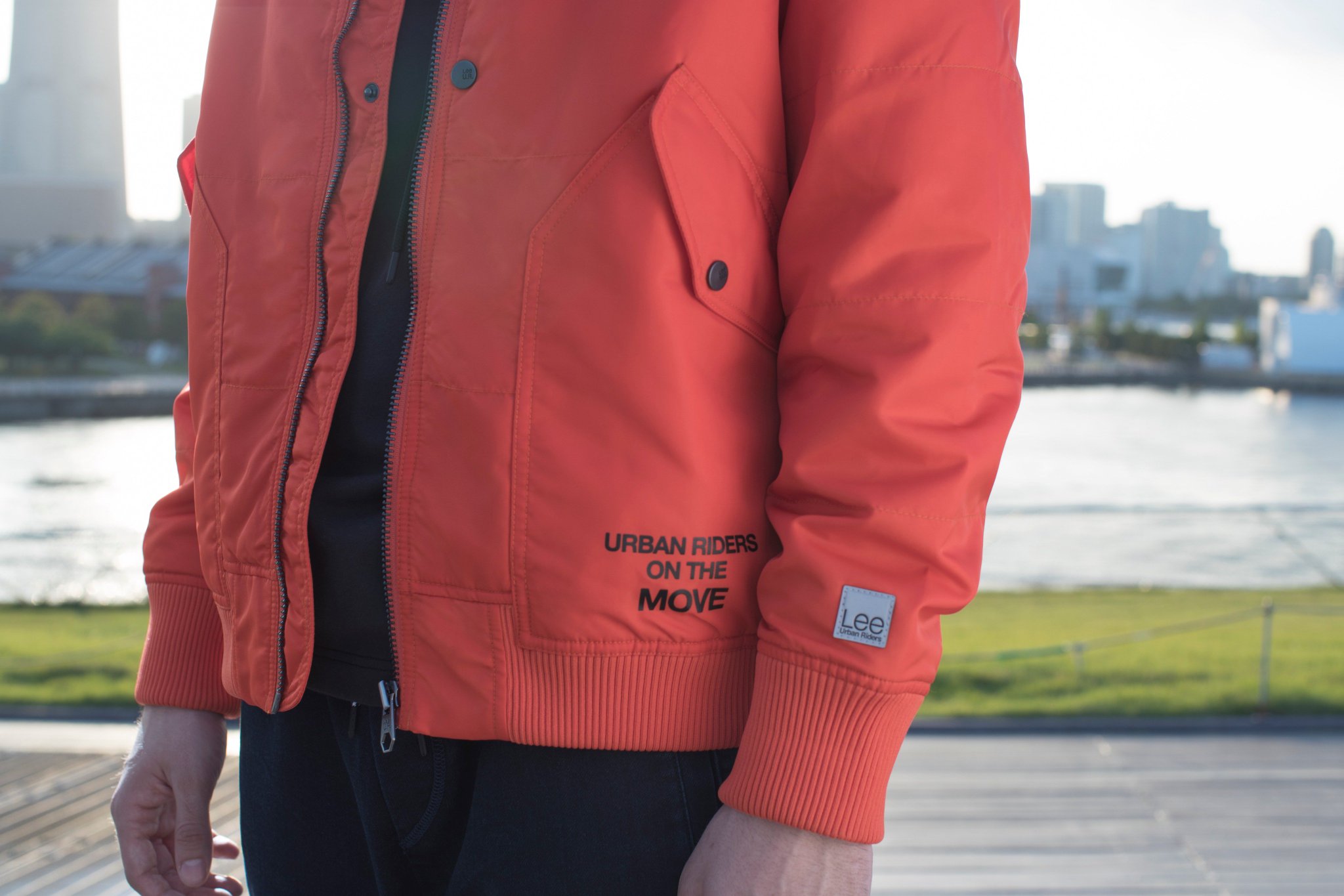 lee urban riders jacket red