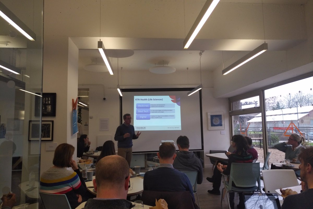 Hearing about Health R&amp;D with @KTNUK_Health <a href="/health_foundry/">Health Foundry</a>