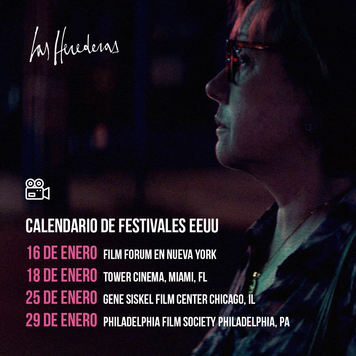 Este mes vamos a estar estrenando la película en estas fechas y ciudades de Estados Unidos. ¡Nos sentimos muy ansiosos! 🙌🏻🇺🇸
