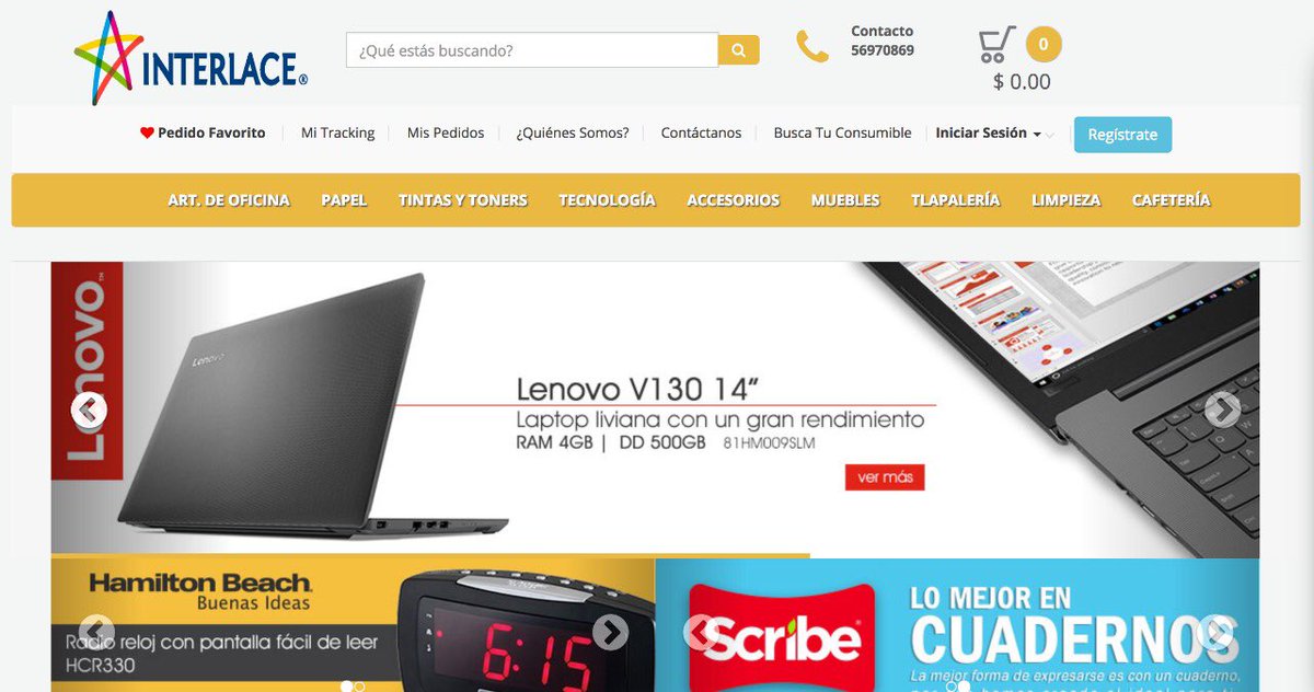 INTERLACEmx's tweet image. Interlace el que te da optimización y eficiencia.
Conoce nuestra oficina virtual, diseñada para darte de la forma más fácil y sencilla la herramienta de compra y tracking de productos las 24 horas del día, durante los 365 días del año. http://200.52.87.140/index.sp?custNum=30688