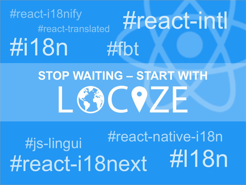 jamuhl's tweet photo. Using your favorite #i18n library for #react is just the first step.

Get your #app translated using a translation management build for the modern #web.

👉 https://t.co/HIMMcwVf0R

#reactjs #reactnative #reactintl #jslingui #fbt #i18n #nextjs #expojs https://t.co/9OKdNnxlm2