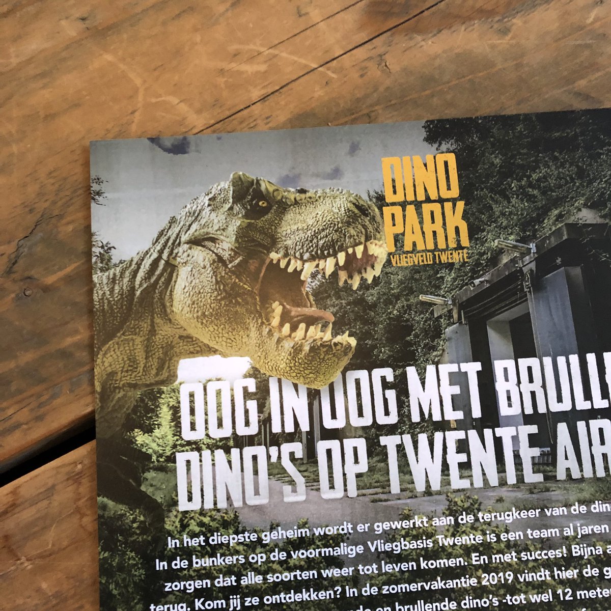 Superleuk gesprek gehad met <a href="/Marketim/">Tim Lammers</a> over Dinopark Twente Airport! Blij met een échte Enschedeër die zoiets naar de stad haalt! Wordt echt gaaf deze zomer! #Enschede