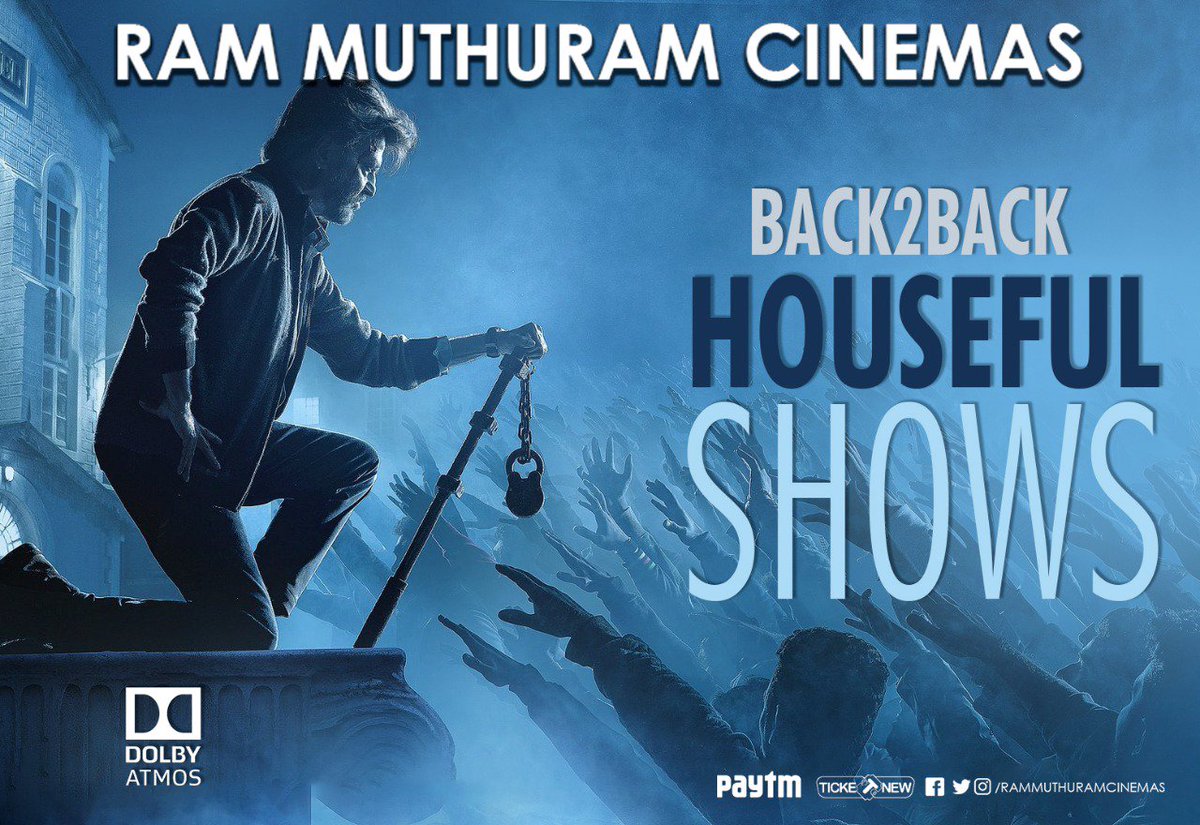 Back2Back Houseful Shows for #PettaInRamCinemas 
Family Audience Ruling ❤️❤️
#ThalaivarinPetta !!