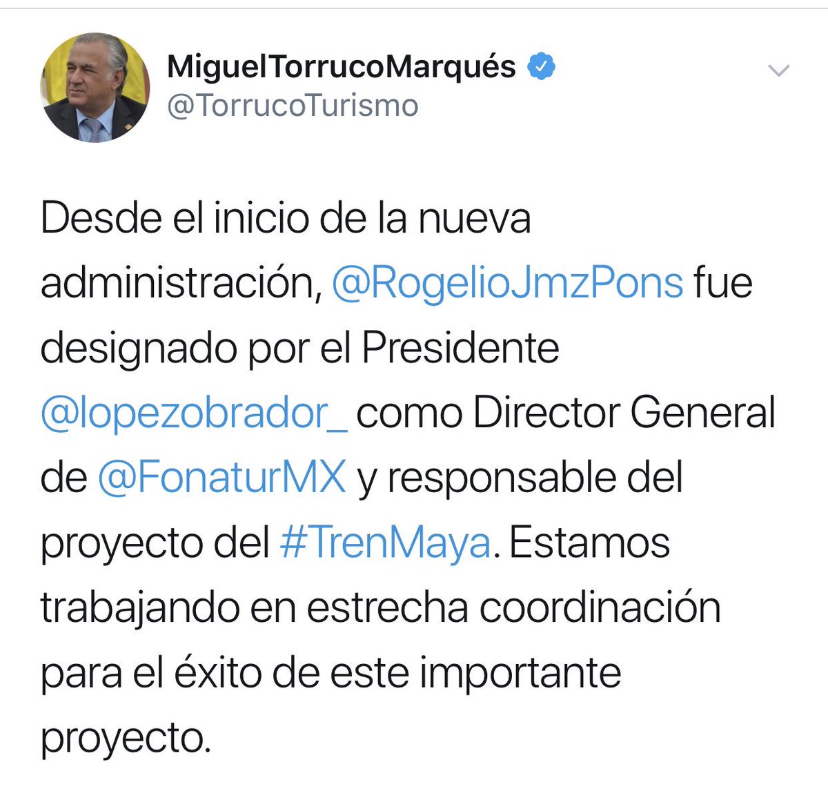 ArturoAbreu_'s tweet photo. @TorrucoTurismo lo menos es quién coordine #TrenMaya, lo importante es que se sigan las instrucciones de @lopezobrador_ de no permitir la corrupción, evitar licitaciones de tramos y estaciones a modo, que manejo de la fibra sea transparente y no esté supeditado a ningún chantaje. https://t.co/Pe8aaUe3Id
