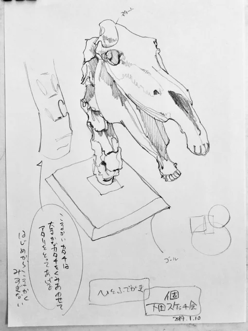 【一筆描き】
・線がまとまらない
・細かなところをみすぎちゃう
という人は一筆描きを試してみるといいです。一筆なので嫌でも線はまとまるし、描き直しが効かない一筆はバランスよく描こうとすると全体を見ないと進められないので、部分よりも全体を見れるようになります。 