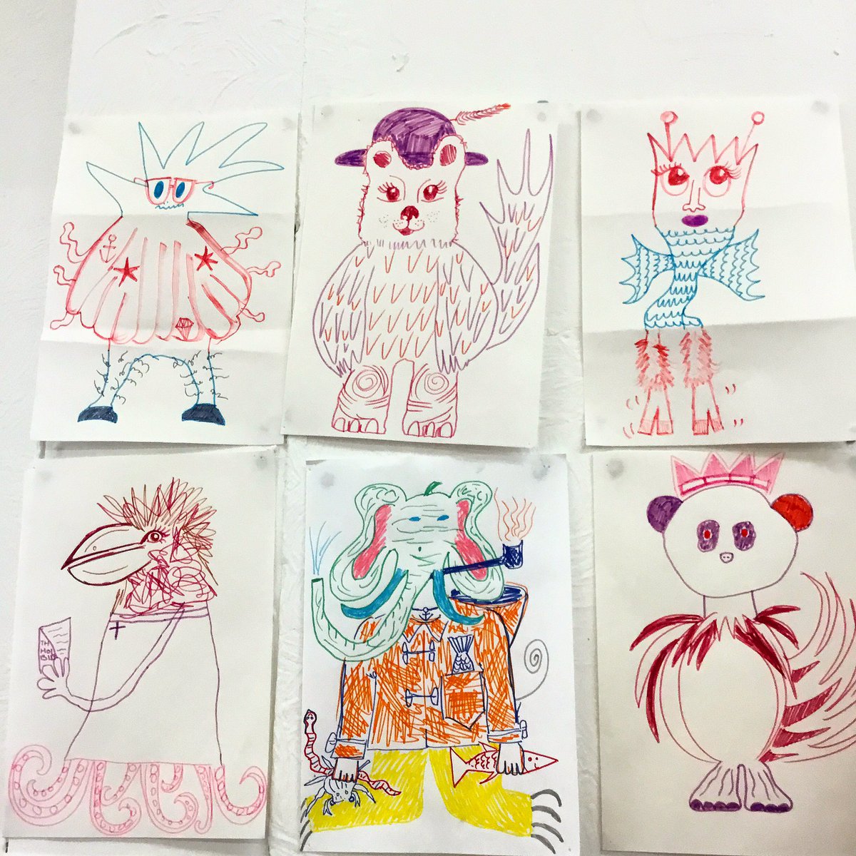 #youngcarers#artsessions#groupart#mashups#drawing#mythologicalcreatures#youthwork#drawingandtalking#havantyoungcarers#artherapy#youcare#wecare