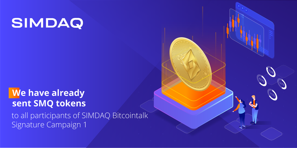 simdaq_official's tweet photo. 🔥"SIMDAQ #Bitcointalk Signature Campaign 1" has finished! https://t.co/kSfoMjkp7v

Thank you for your participation🙏🙂

🏆 We have already sent #SMQ #tokens to your #SIMDAQ Platform accounts.

Check your balance 👉 https://t.co/lURcckJ1Jv
#cryptocurrency #CryptoNews https://t.co/Rh7HPUXNwV