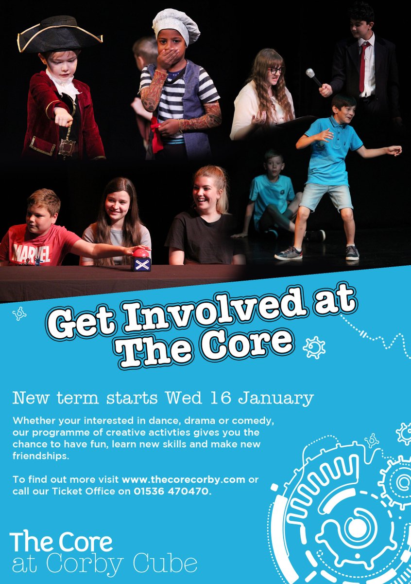 thecorecorby's tweet image. Our new term of exciting #GetInvolved sessions starts next week with something for all ages - this Spring we welcome our new group Core Playwrights Ensemble for avid writers aged 16+ 

#CorbyHour

Take a look at all of our sessions here bit.ly/CoreGetInvolved