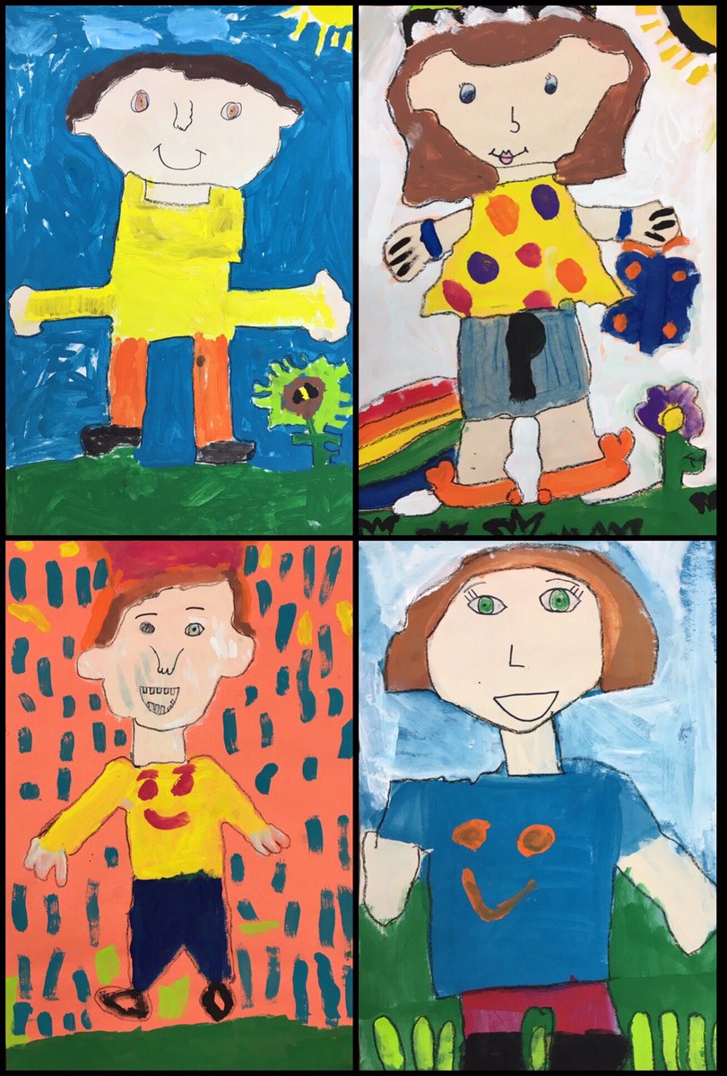1st graders <a href="/StagecoachCabot/">Stagecoach Elem</a> have been busy creating some amazing self-portraits in Art! 🎨 #thepossibilitiesareendless