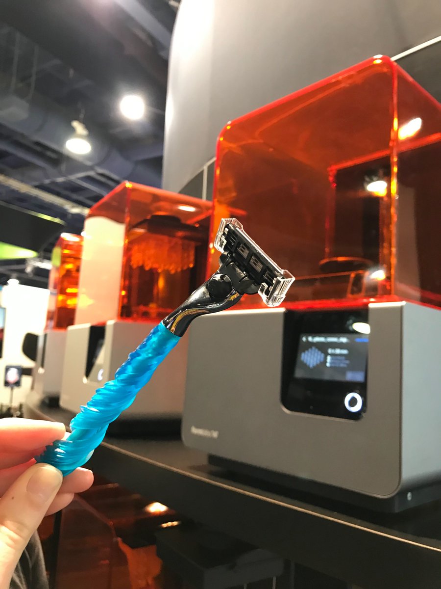 formlabs's tweet photo. At #CES2019? Visit our booth at LVCC South Hall 3 - 31517 to see how #RazorMaker powered by @gillette uses #3Dprinting to offer consumers a series of customizable handles. https://t.co/d9ToBsXtEY https://t.co/rLIEW8PXF2