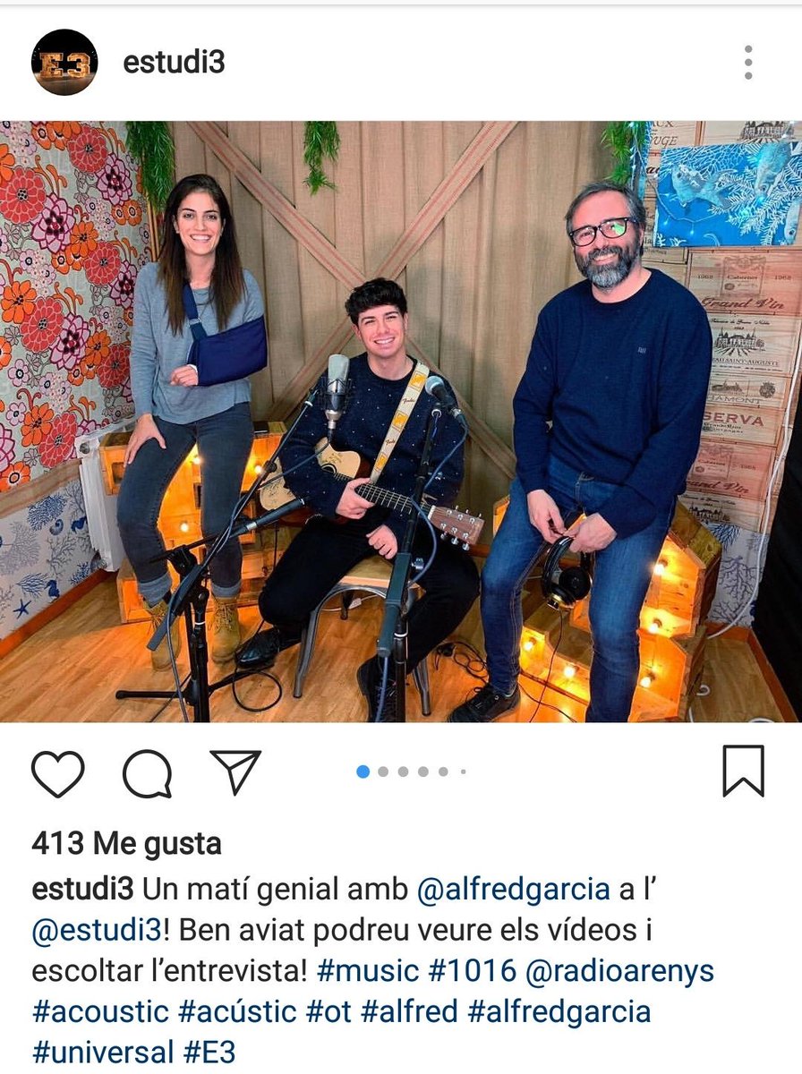 AlfredGarcia_CF's tweet photo. Fotos de @alfredgarcia hoy en el estudio de Estudi 3 🤩
Vía IG de #estudi3
PARTE 1 https://t.co/e4Kg60MJwf