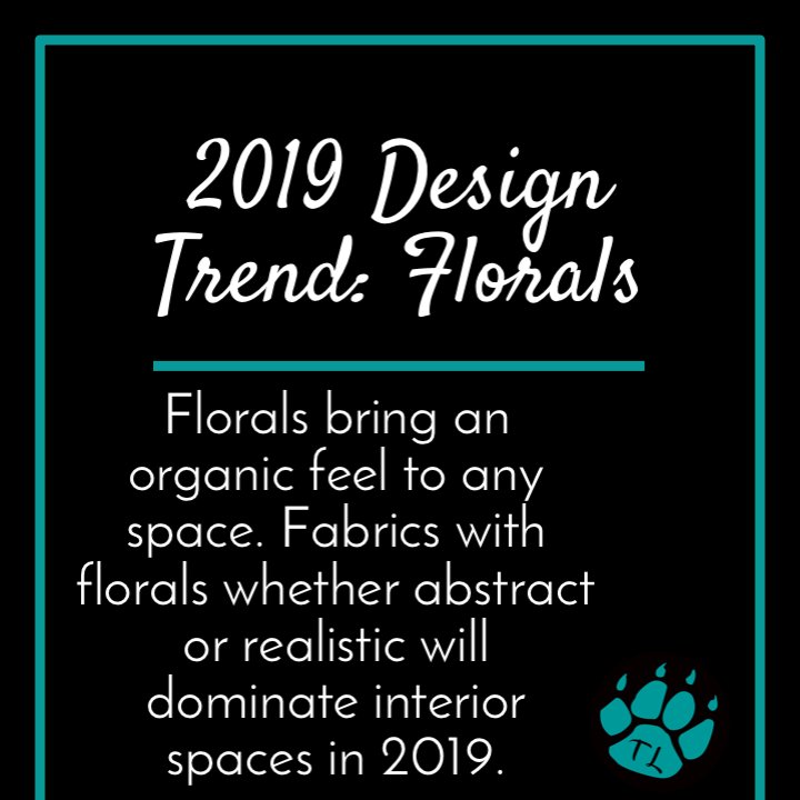 theTealLeopard's tweet photo. So bring the outdoors in with floral arrangements, artwork or fabrics. Hint: I will be introducing a product to aid you with this trend - so stay tuned. #florals #2019designtrends https://t.co/sOgmPG153k