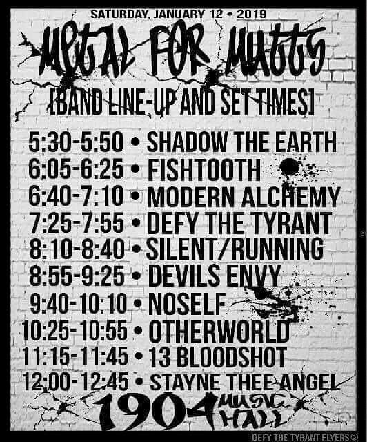 Fishtoothband's tweet photo. Just a few more days then its time to fucking rage \M/!!! #metal4mutts #metalheads https://t.co/5Z9QC0iZu8