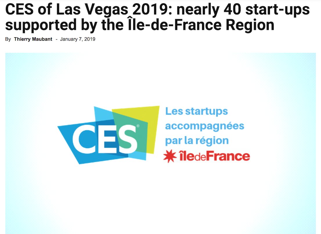 MobioosAI's tweet image. We could not be PLUS FIER to be counted among @ParisRegionNow’s startup community and to represent #FrenchTech at #CES2019! #CESAppliedAI #DeepTech

actuia.com/actualite/ces-…