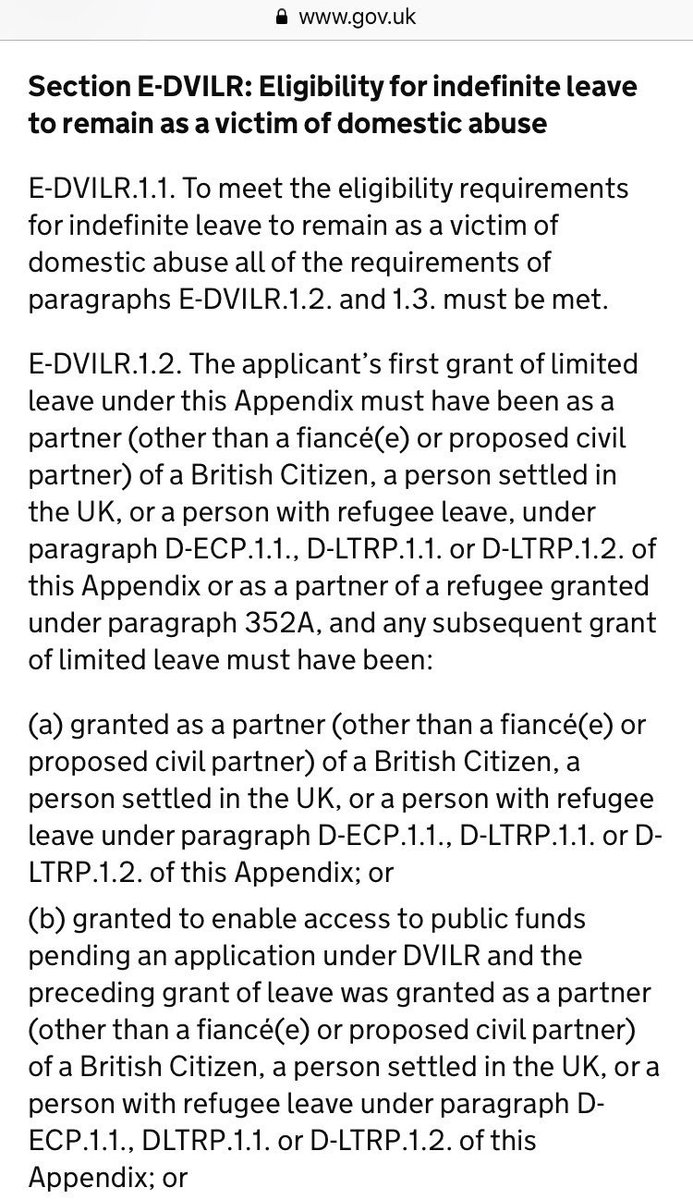 Pre-flight partners of refugees who have come to the UK via family reunion can now apply for ILR under the Immigration Rules if their relationship breaks down due to domestic abuse #equaltreatment #justice #HumanRights ✊