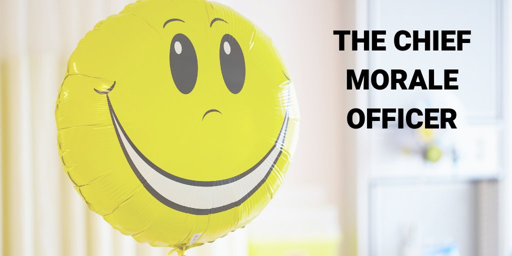 CharityVillage's tweet image. Who is the Chief Morale Officer in your office? Although some organizations are hiring specifically for this position, the good news is you can find other, more informal ways to create culture champions. Find out more in our new article: ow.ly/WIJn30n4Zes