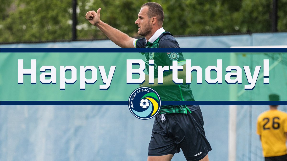 NYCosmos's tweet photo. Join us in sending some birthday love to @bledibardic!

#ForeverGreen https://t.co/z0bhVk8wvF