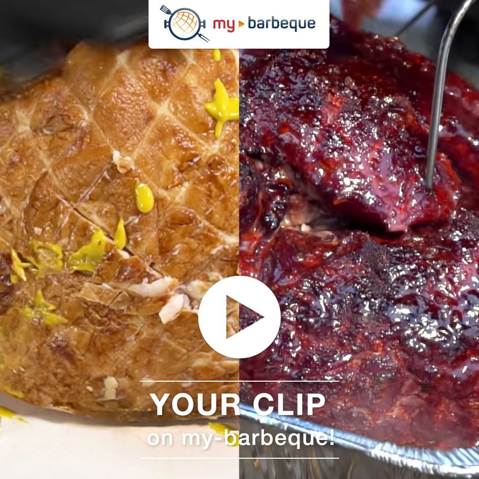 my_barbeque's tweet image. A whole #ham smokes on hickory chunks and cherry chips inside the #Kamado of @whitethunderbbq, meanwhile honey, brown sugar, mustard, vinegar and clementine juice are making a perfect glaze. Have a look at bit.ly/2SNooVN
#bbq #outdoorcooking