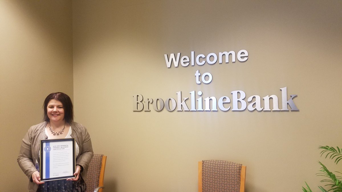 AgeStrongBos's tweet photo. Congrats @brooklinebank on becoming an #agefriendlyBOS business! @WRMS https://t.co/B3JlhpFm2M