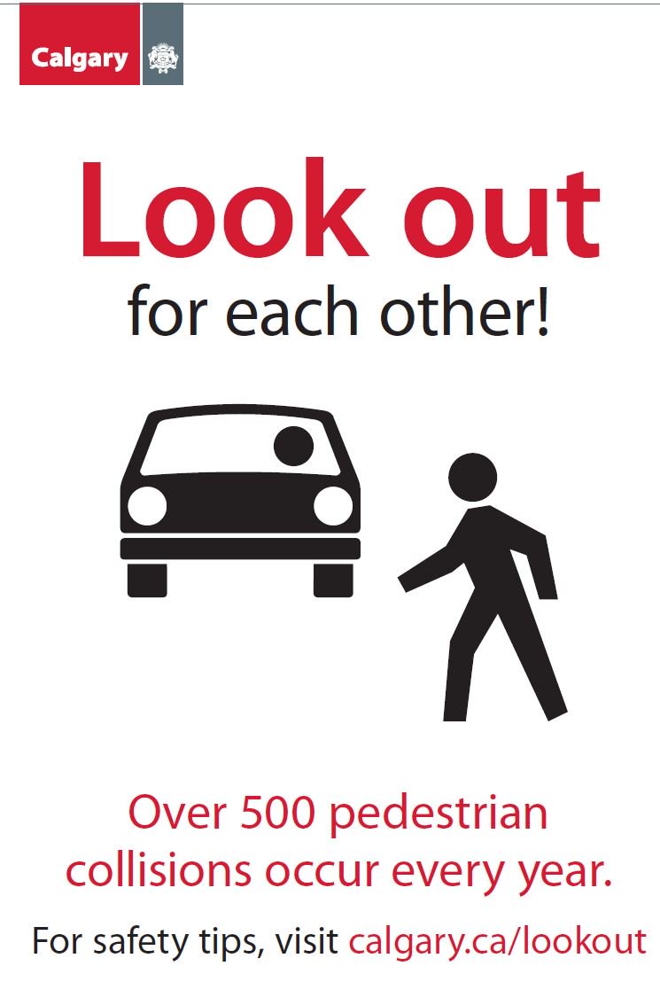 yyctransport's tweet photo. With reduced sunlight in the winter, it's more important than ever to pay attention to your surroundings while driving and walking. Look out for each other on Calgary streets to ensure everyone arrives home safe. Learn more: https://t.co/hsa74NTzOe https://t.co/IJC0P9KhhY
