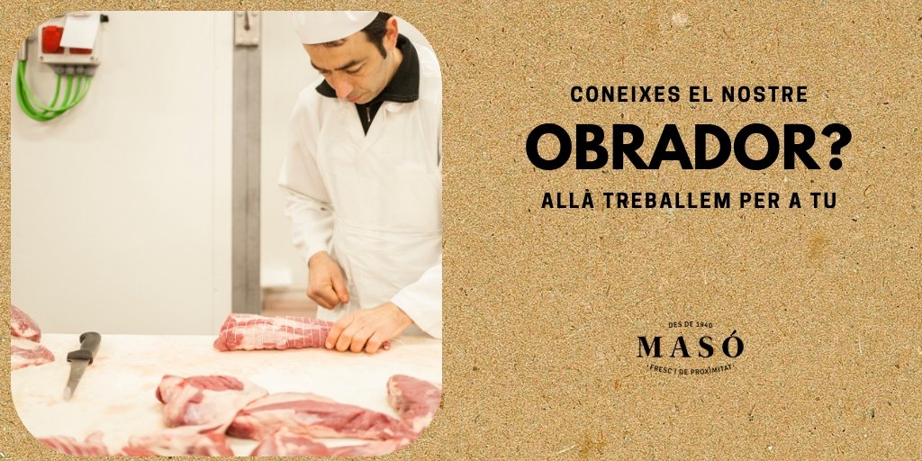 maso1940's tweet photo. Sabies que l'elaboració dels productes de MASÓ és pròpia 👌? https://t.co/agDLP66QK7