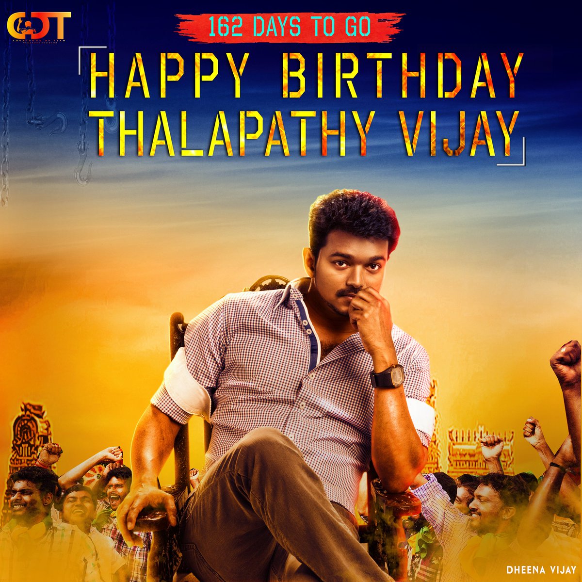 Mersaldeepan2's tweet photo. Thalapathy bday countdown dp😎😎🔥😍😍😍

Edit by @sarkardheena 

#162DaysToGo4ThalapathyBDay #ThalapathyVijay #Thalapathy63 @Srithar_VJ07 @ThiruVfc @Team_CDT https://t.co/r4Wpc9zUhS