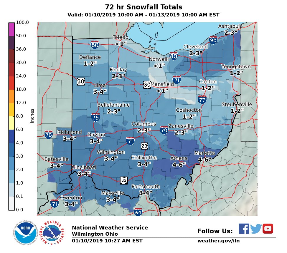 Snow is in the forecast for this weekend. We're in touch with our partners at the National Weather Service and are ready for anything that heads our way!