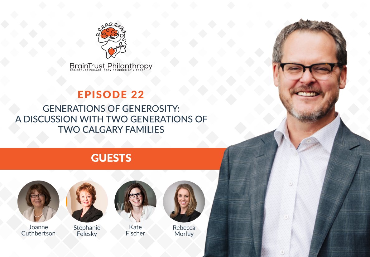 Our first #podcast of 2019 is available now! 🎙️🎧  <a href="/veduckworth/">Vincent E Duckworth</a> led an engaging conversation with two generations of two #Calgary families to discuss what has changed and what has not changed in #fundraising, #philanthropy, and #volunteering. Listen here: vitreogroup.ca/podcast/episod…