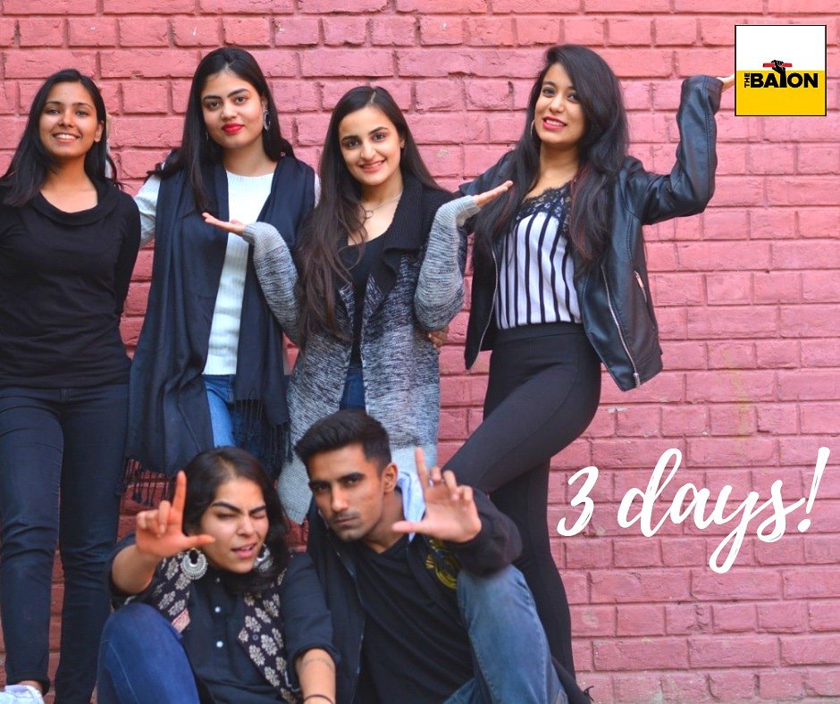 TheBaton_IIMC's tweet photo. T- Talented
H- Harmonious
R- Radical
E- Eclectic
E- Effervescence
That's team Baton for you. Three days to go. Stay tuned!
#TheBaton #countdown #adpr #magazine #teambaton #AdPr2018 #comingsoon https://t.co/i18n9wyHdJ