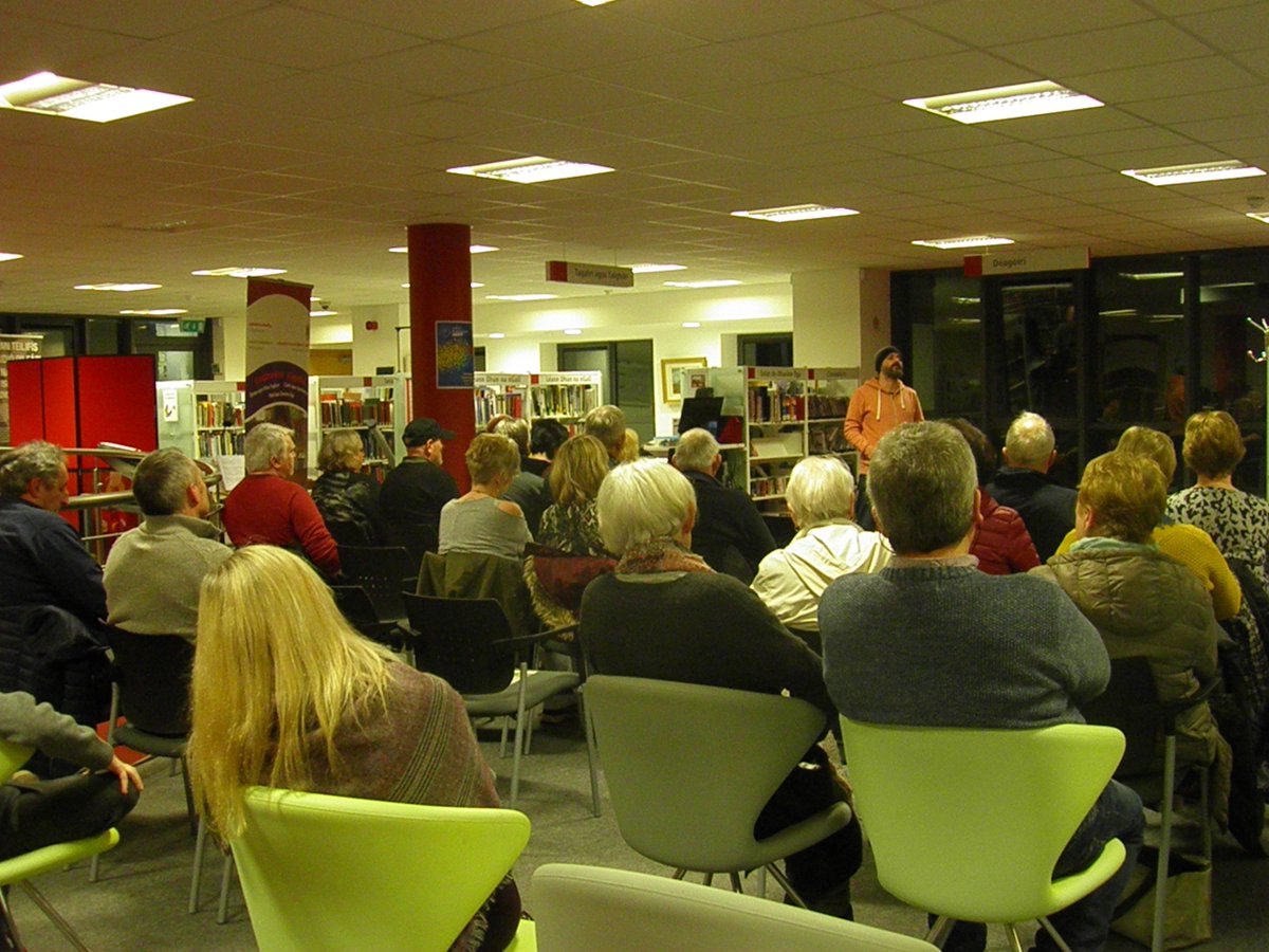 DonegalLibrary's tweet photo. An evening of Mental Health and #wellness events took place in Leabharlann Ghaoth Dobhair as part of the #FirstFortnightEurope Festival and #HealthyIreland Initiative. https://t.co/g4HWN6PSrm