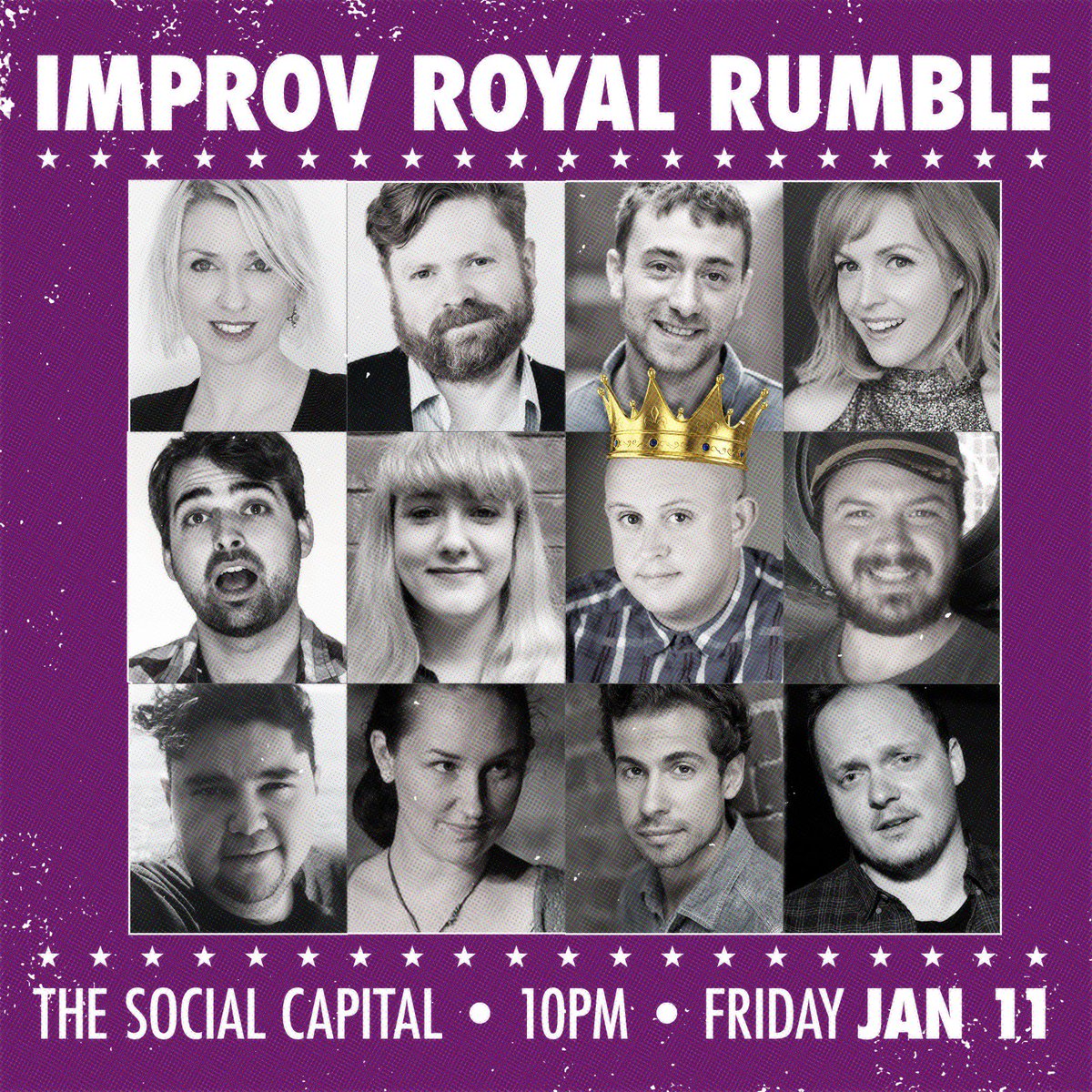 Ba-boom! These comedians are on tomorrow's fightcard for #Improv Royal Rumble. It goes down at <a href="/TheSoCap/">SoCap Comedy</a> at 10pm