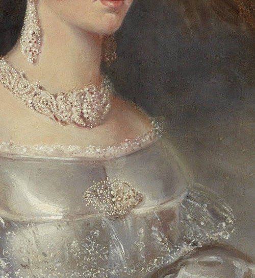 CGdrawing's tweet photo. Oil painting art. 
Lady and pearl. https://t.co/ippbkExito