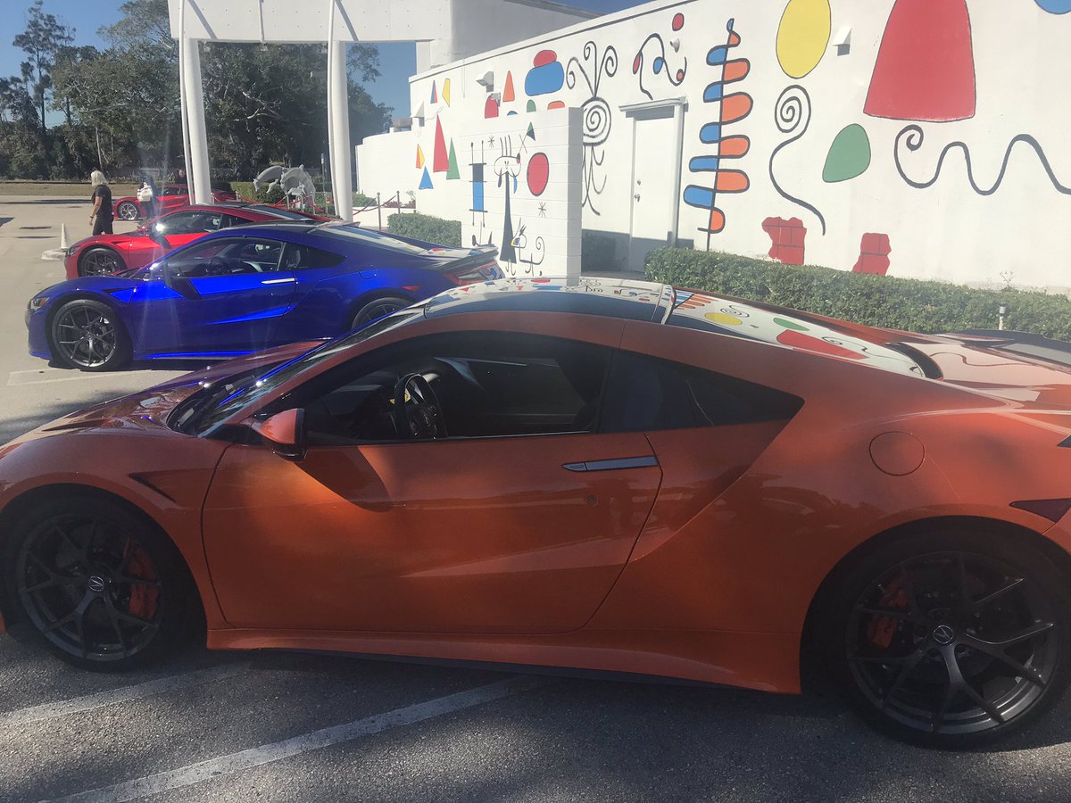 briantill19's tweet photo. Reunited with my fav...the Thermal Orange Pearl NSX! Going to be a beautiful day to share this car with some new friends! Cool cars, great weather, interesting art...
#NSX #carart #fundrives https://t.co/XBZ0LwAxOH