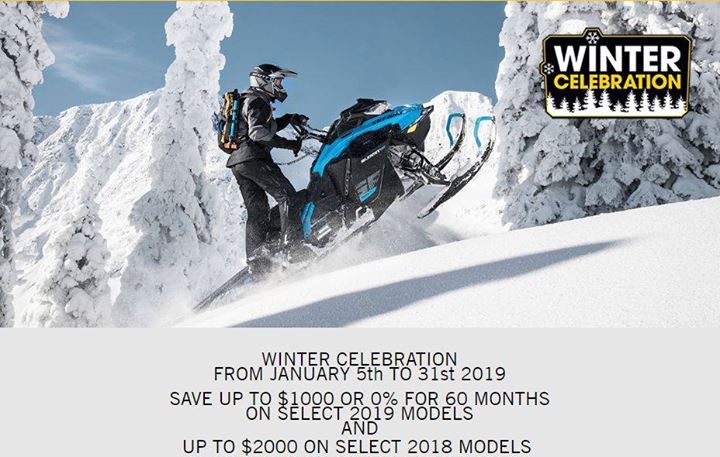 GDPowersports's tweet image. We have a  "Winter Celebration" going on!
Save up to $2000 on select 2018 Ski-Doo models &amp;amp; up to $1000 or 0% for 60 months on select 2019 Ski-Doo models. See in-store for details.
#ThatSkidooFeeling #skidoo #yamaha #polaris #arcticat #snowmobile #winter #snow