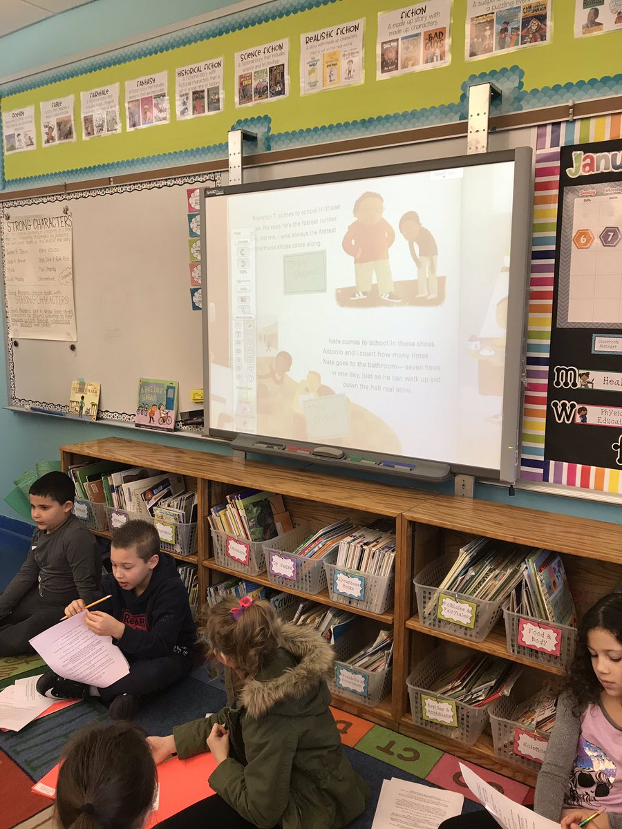 OAS_MrsLuther's tweet photo. A successful first day of our literary essay boot camp! Thanks @HannahArlone for the tips from @TCRWP Literary Essay and Book Clubs Intsitute! #TCRWP #MTPSpride #OASpride https://t.co/Io7lzuzPsQ