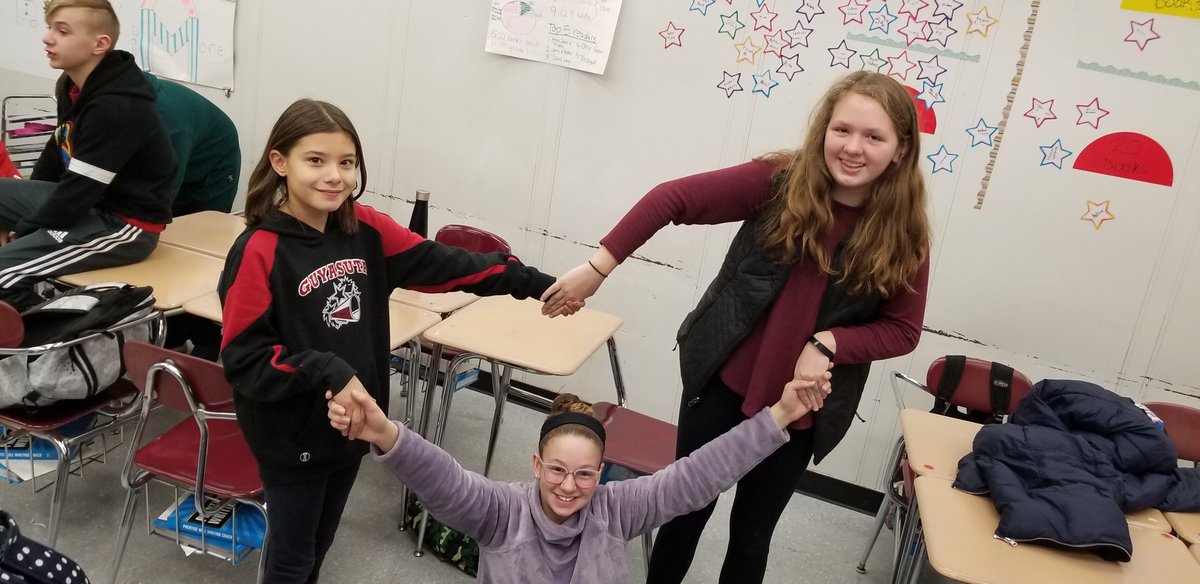 MrsSmithNHS's tweet photo. #teamtime7 was tasked with acting out 6 core values:
#BeHere
#BeSafe
#SelfCare
#Honesty
#SetGoals
#LetGo
@NorthgateProud @NorthgateMiddle https://t.co/JtFy6U5rDp