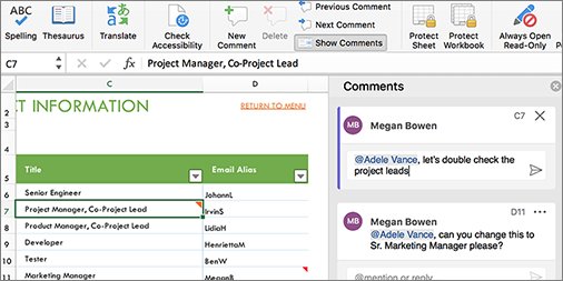 Msft365Insider's tweet image. Mac #OfficeInsiders, @ mentions are now available in Word, Excel, and PowerPoint in the latest #InsiderSlow build! Simply @ your colleagues in a comment so they know you need their input, and they'll receive an email letting them know! msft.social/w271sX