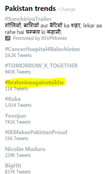 40 #PakTrendsA very 'interesting' trend right now .. wrt the Kartarpur Corridor. The corridor issue was always a wild herring in middle of election season in India. Here's what I wrote -  https://twitter.com/CestMoiz/status/1068885656217313280And they say Khalistanis have no connection with Pakis whatsoever!