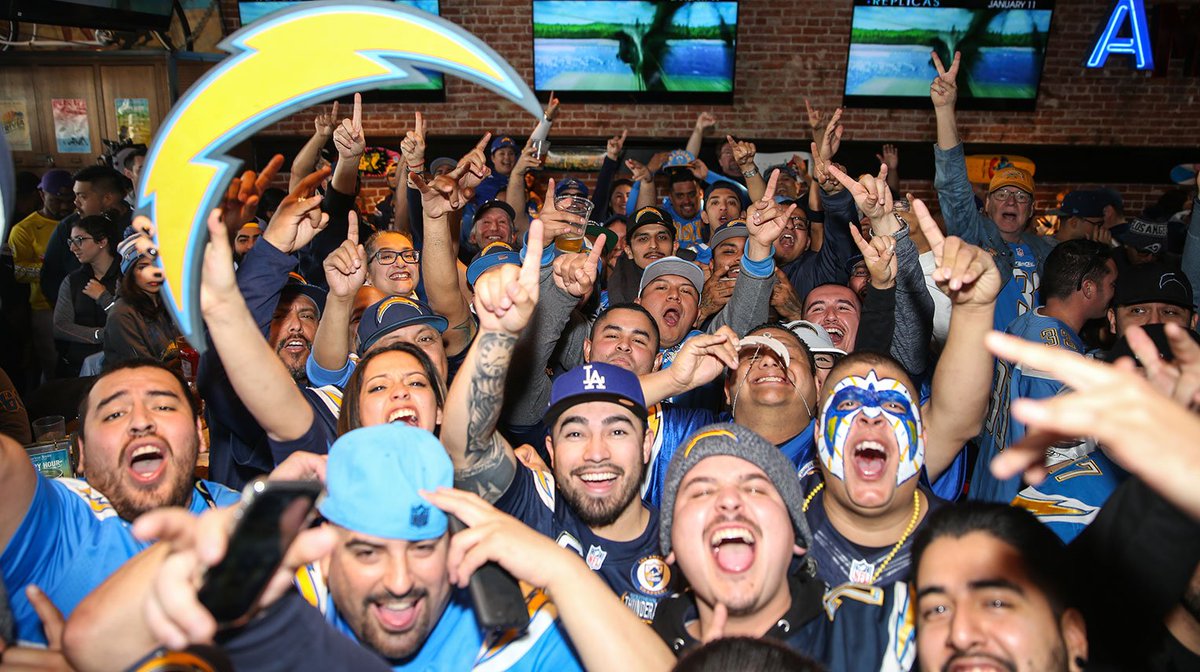 Looking for a place to watch #LACvsNE?! Bolt Fam has you covered all over SoCal.

→ chargers.com/watchparties