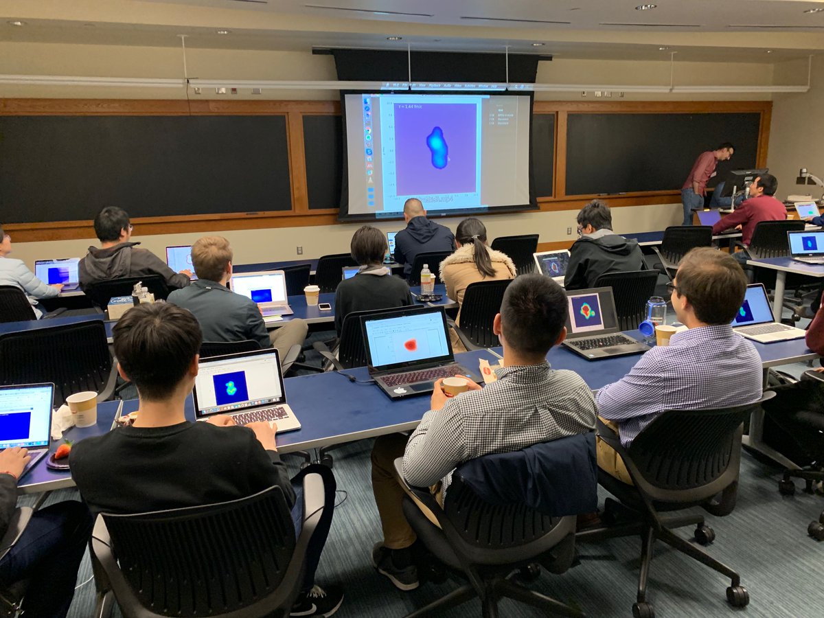 Students running their own hydro events at the 2019 JETSCAPE Winter School and Workshop at Texas A&amp;M. All done with the JETSCAPE package.