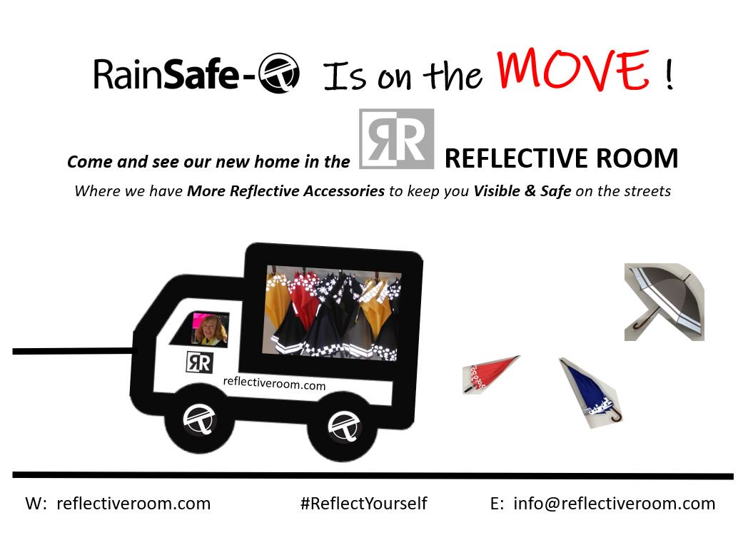 RainSafe_T's tweet photo. RainSafe-T Reflective Umbrellas have a new home in the #ReflectiveRoom. #Relfective & High-Visibility accessories. #ReflectYourself #DoYouPartBC @shanelpratap @VanPublicEngage @katmariewiebe @icbc @HiViSafety https://t.co/aztlb6xdOm https://t.co/hEVRGpzfiF