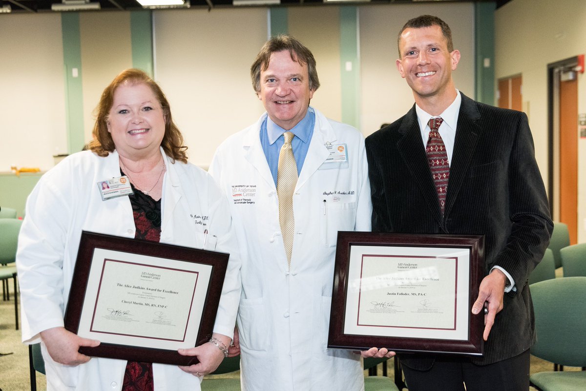 Myeloma_Doc's tweet image. RT PhysRelations &quot;RT sgswisher: Congratulations to Cheryl Martin and Justin Folloder, our Alice Judkins Award winners, along with all the other nominees. Our excellence in outcomes and patient care wouldn’t be possible without our amazing APPs. #endc… https://t.co/cQQLRe0IdK&quot;