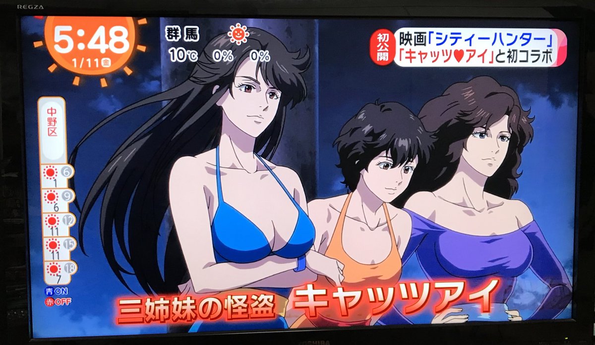 劇場版シティーハンター に キャッツ アイ の三姉妹が登場 とアニメ アニメ 故藤田淑子さんが担当していた来生泪役は瞳役の戸田恵子さんが担当 2役 とのこと Togetter 劇場版シティーハンター に キャッツ アイ の三姉妹が登場 とアニメ アニメ 故藤田淑子さんが担当していた来生泪役は瞳役の戸田恵子さんが担当 2役 とのこと Togetter