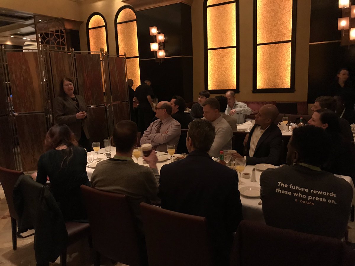 It’s the morning of our #XTC2019 Semi-Finals and we’ve just had the Top 10 and sponsor breakfast. Thank you to long standing event partner <a href="/IBMVentureGroup/">IBMVentures</a> and Deborah Magid for your support! #CES2019