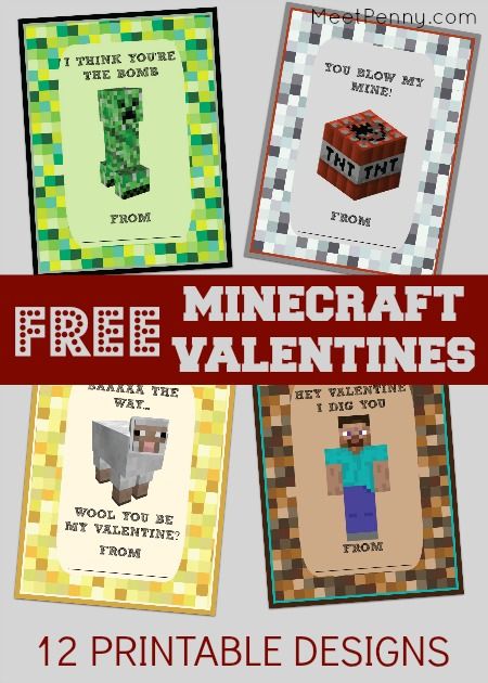 Minecraft Valentines Day Coloring Pages For Boys - Crafts DIY and Ideas