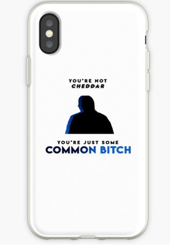 richardsharmns's tweet photo. "you're not cheddar, you're just some common bitch!" |  the design is also available on other products [ https://t.co/iSPbRd6GJ8 ] #b99 #brooklyn99 #brooklynninenine #rayholt #holt #raymondholt #happyschursday https://t.co/WJKNLTb6Mu