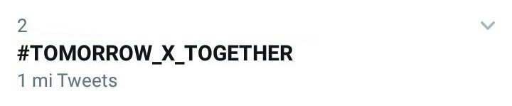 TXTupdateBrasil's tweet photo. [#INFO] 
A tag #TOMORROW_X_TOGETHER se encontra com mais de 1 milhão de tweets e em 2° posição nos mundiais! https://t.co/aBLAh1ljnt