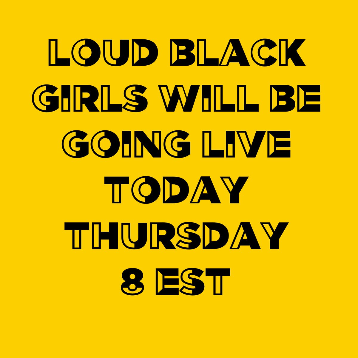 LoudBlkGirls's tweet photo. Tonight on IG see y’all there! 💛 https://t.co/VgCTFvXVLw