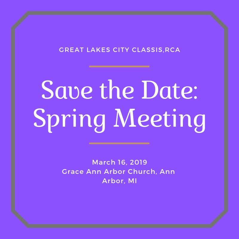 GlcClassis's tweet photo. @GlcClassis Save the Date: Spring Mtg. March 16 at @gracechurches .  Don't miss it! https://t.co/jQ1sQbJ8d0
